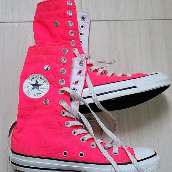 Converse | Shoes | Converse Chuck Taylor All Star Neon Pink High Tops |  Poshmark